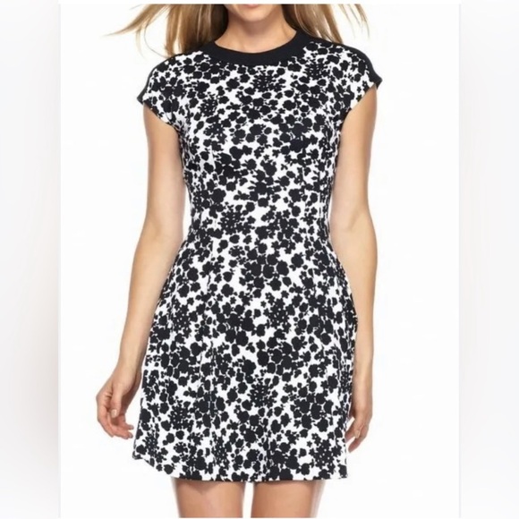 MK Gemma floral print pointe fit&flare dress sz 10 - Picture 1 of 5